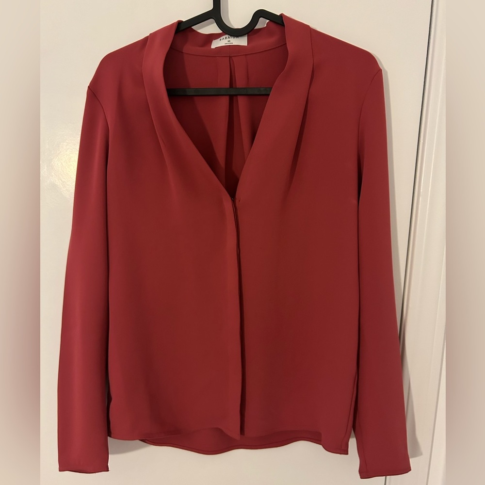 Aritzia Babaton Pink Blouse